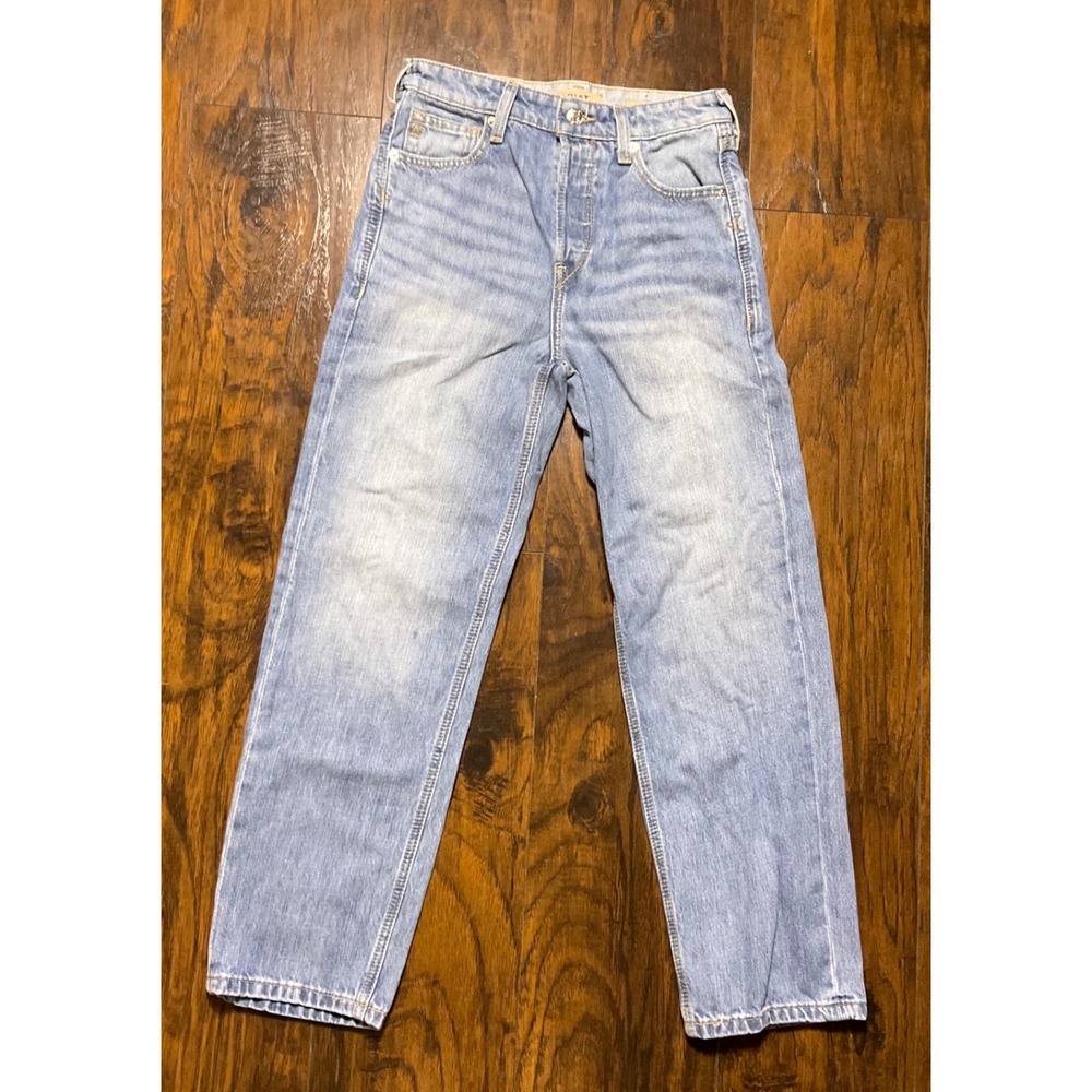 Ariat REAL Denim Ultra High Rise Relaxed Straight Jeans Light Wash Size 24